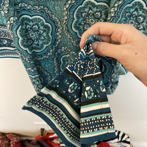 Coolibar Women’s Dress Maxi Paisley Floral Green UPF 50 Size M - Picture 4 of 7